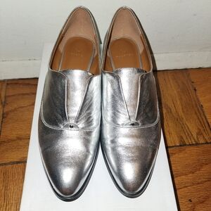 Halston Silver Loafer